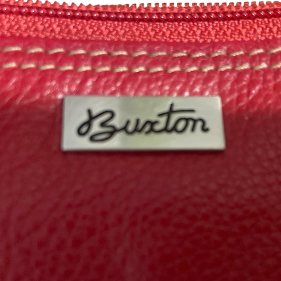 Buxton Red Clutch Wristlet with Silver Hardware - Picture 2 of 8